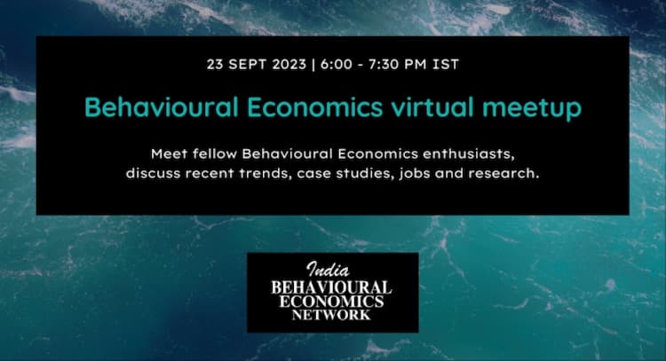 livesession | India Behavioural Economics virtual meetup